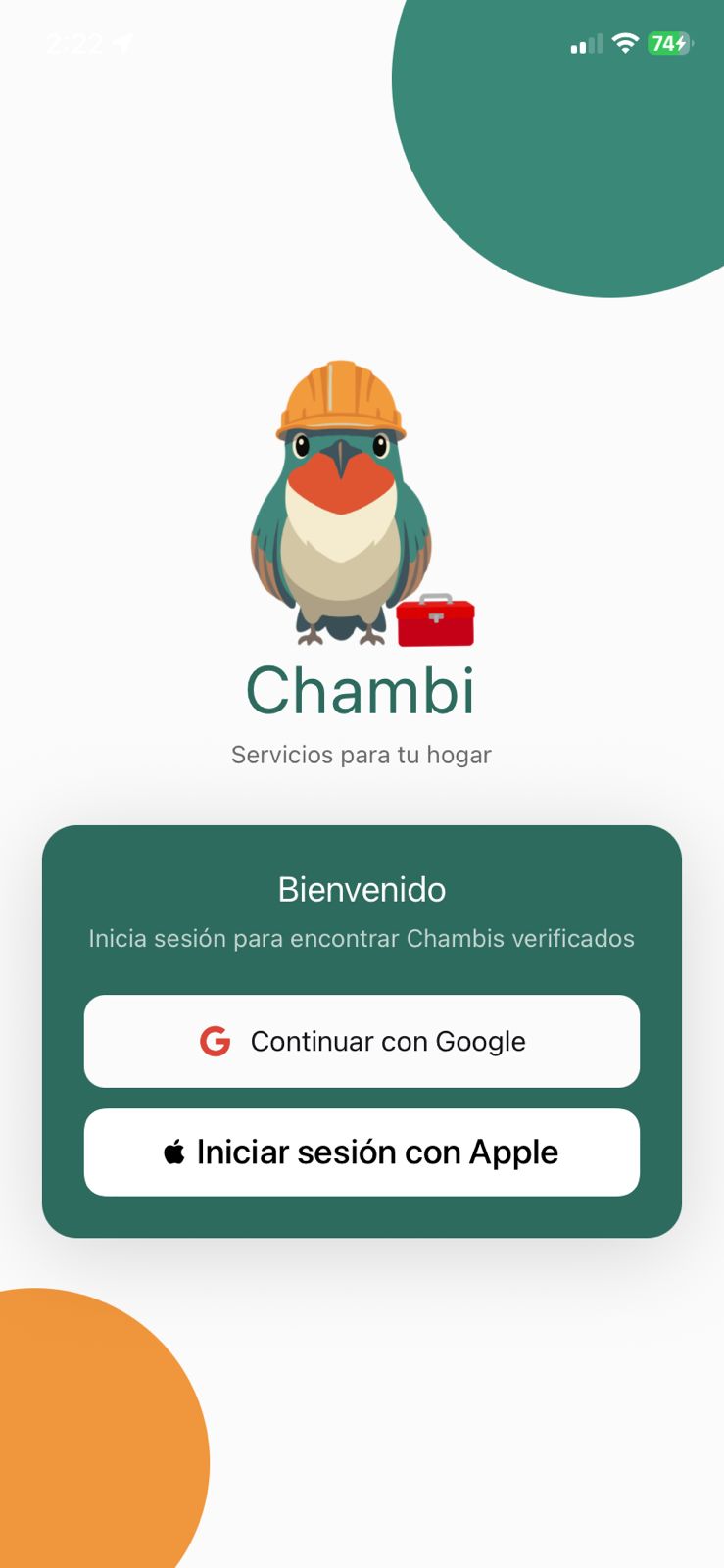 Chambi - Login